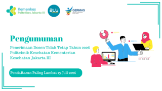 Penerimaan dosen tidak tetap tahun 2026 politeknik kesehatan kementerian kesehatan jakarta iii