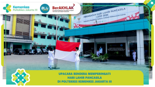 Upacara hari lahir pancasila 2026 di poltekkes kemenkes jakarta iii